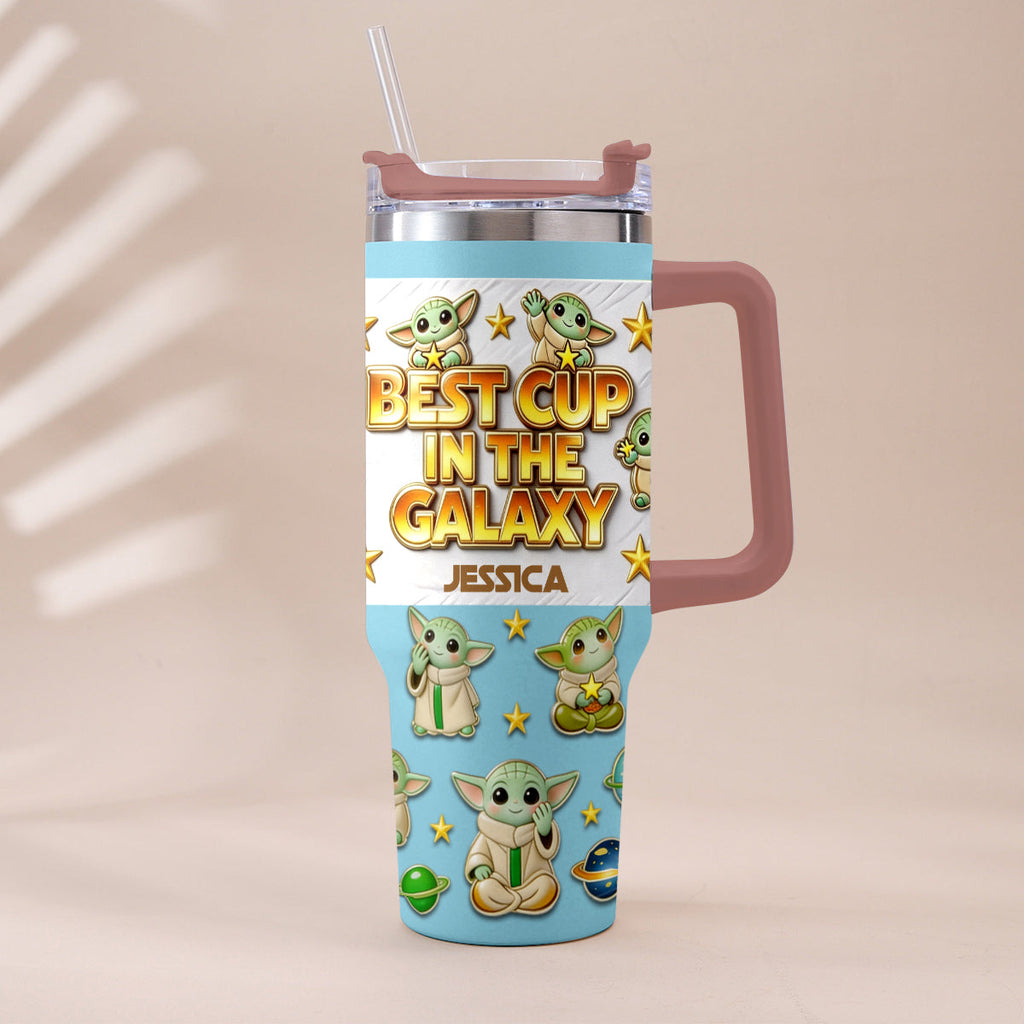 Personalized Tumbler with Plush Charm for Star Wars Fans Tumbler With Plush Charm GradoCreations