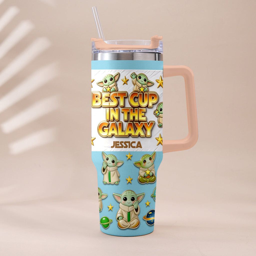 Personalized Tumbler with Plush Charm for Star Wars Fans Tumbler With Plush Charm GradoCreations