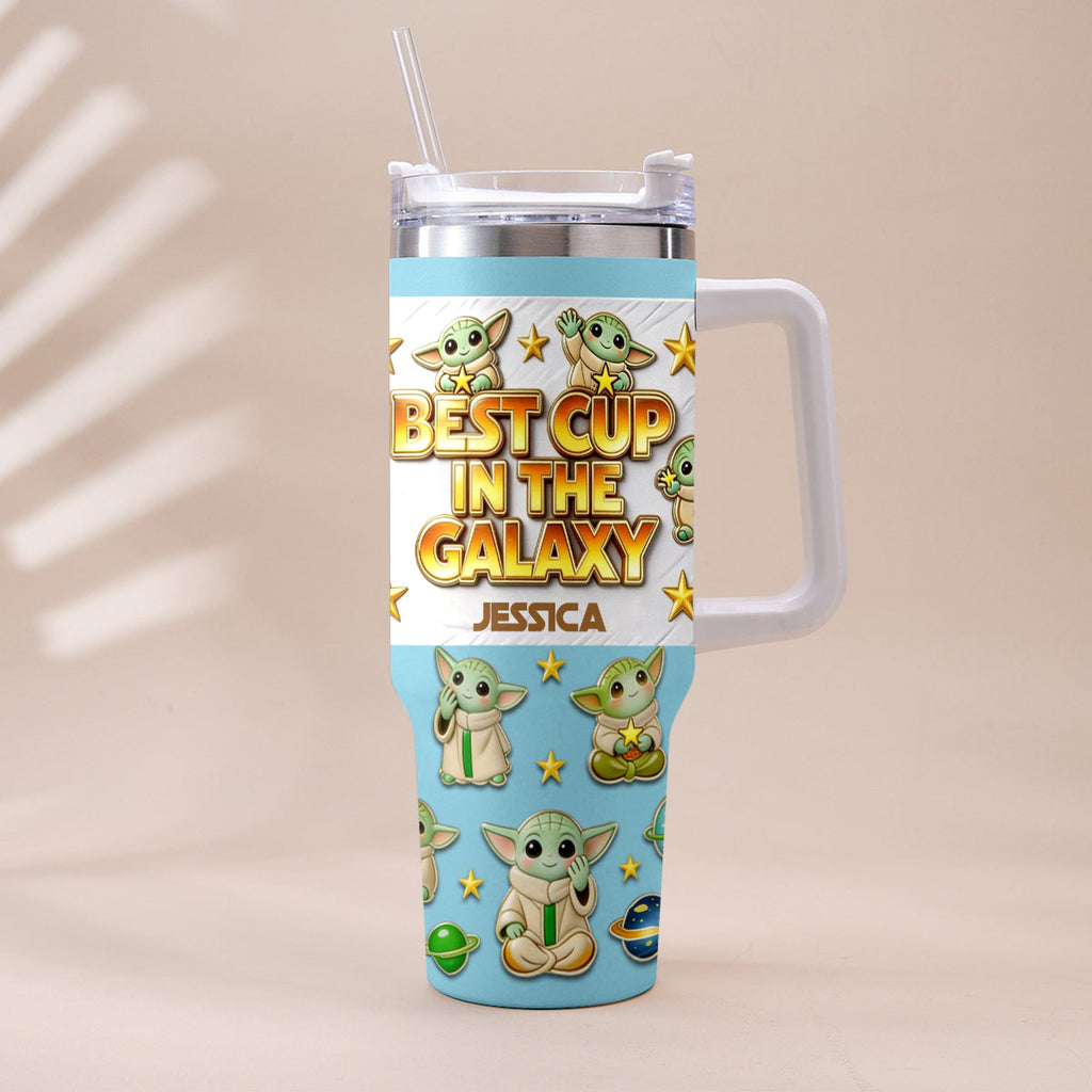 Personalized Tumbler with Plush Charm for Star Wars Fans Tumbler With Plush Charm GradoCreations