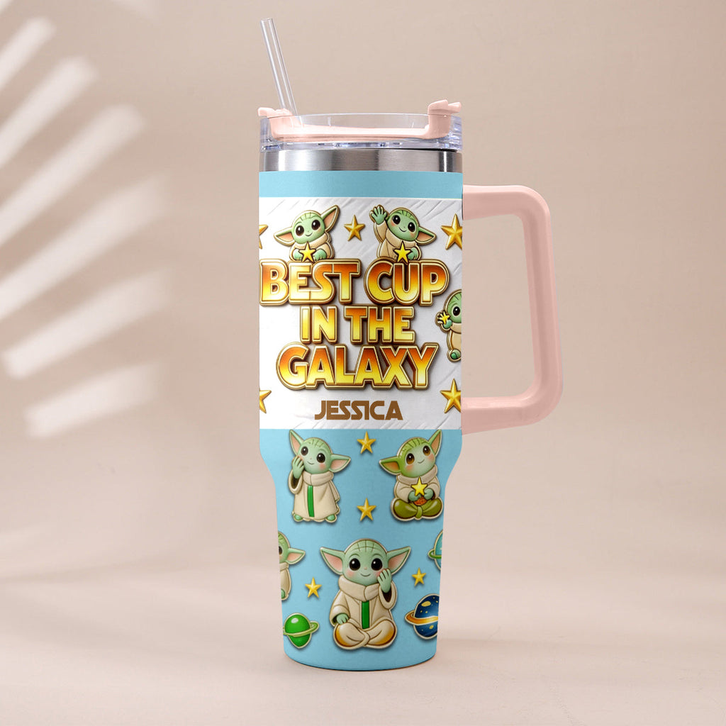 Personalized Tumbler with Plush Charm for Star Wars Fans Tumbler With Plush Charm GradoCreations