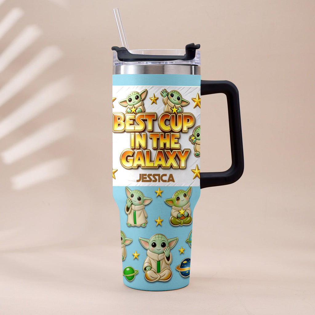 Personalized Tumbler with Plush Charm for Star Wars Fans Tumbler With Plush Charm GradoCreations