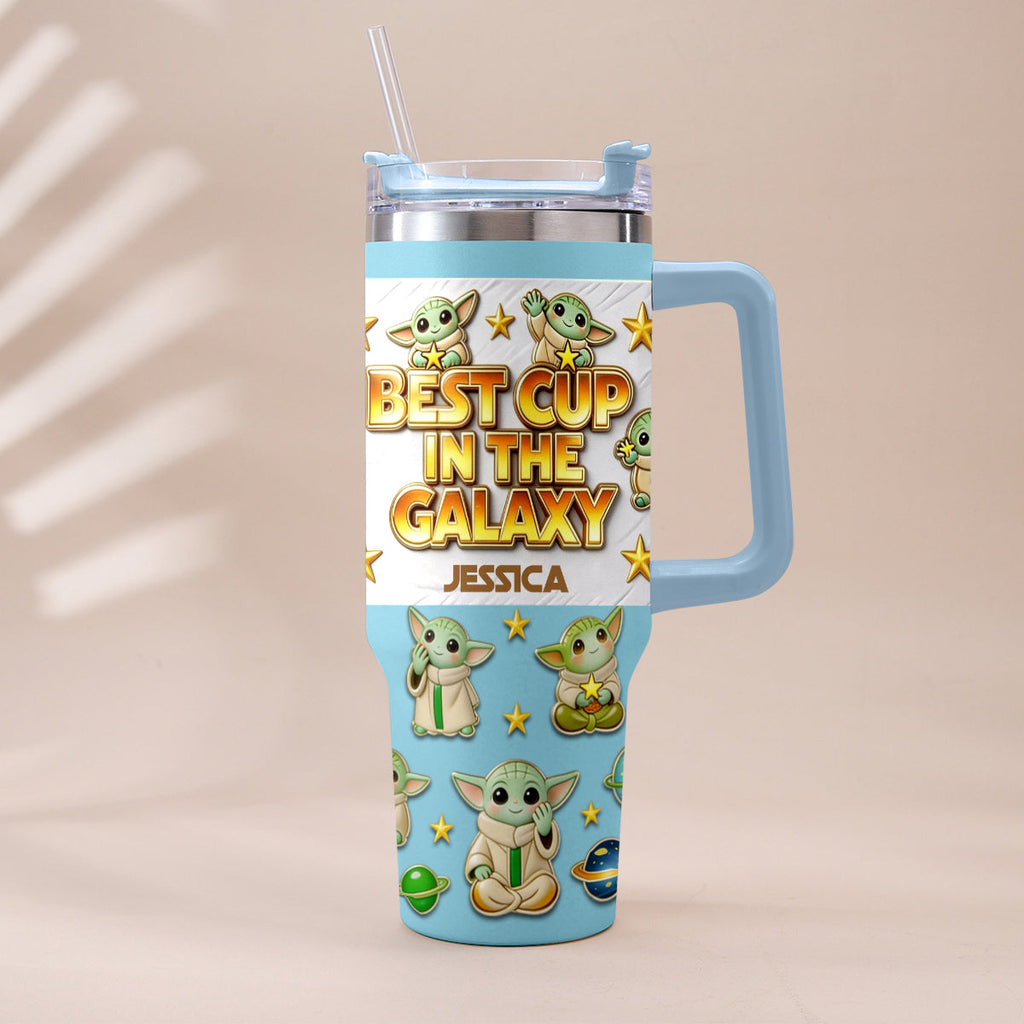 Personalized Tumbler with Plush Charm for Star Wars Fans Tumbler With Plush Charm GradoCreations