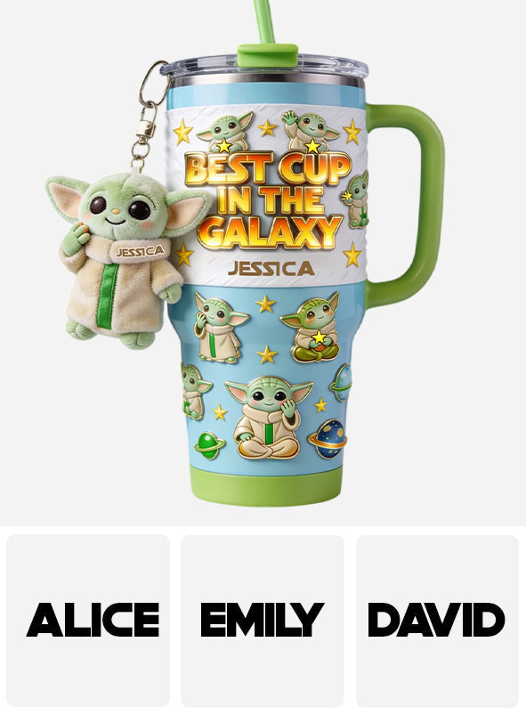Personalized Tumbler with Plush Charm for Star Wars Fans Tumbler With Plush Charm GradoCreations