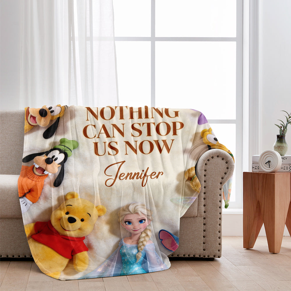 Personalized Mouse Blanket with Name for Kids | Cozy Gift Blanket GradoCreations