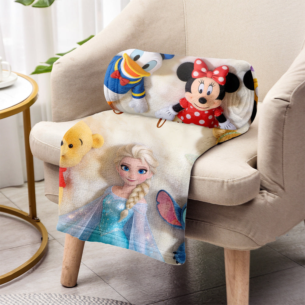 Personalized Mouse Blanket with Name for Kids | Cozy Gift Blanket GradoCreations