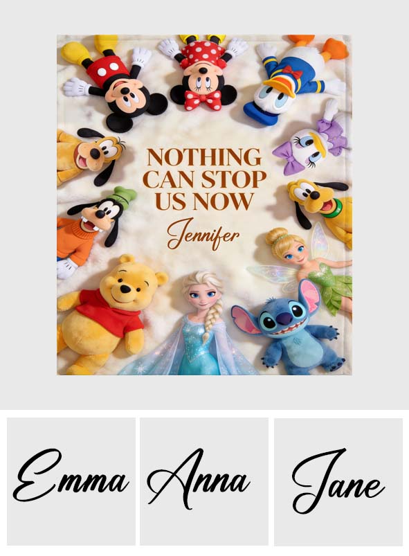 Personalized Mouse Blanket with Name for Kids | Cozy Gift Blanket GradoCreations
