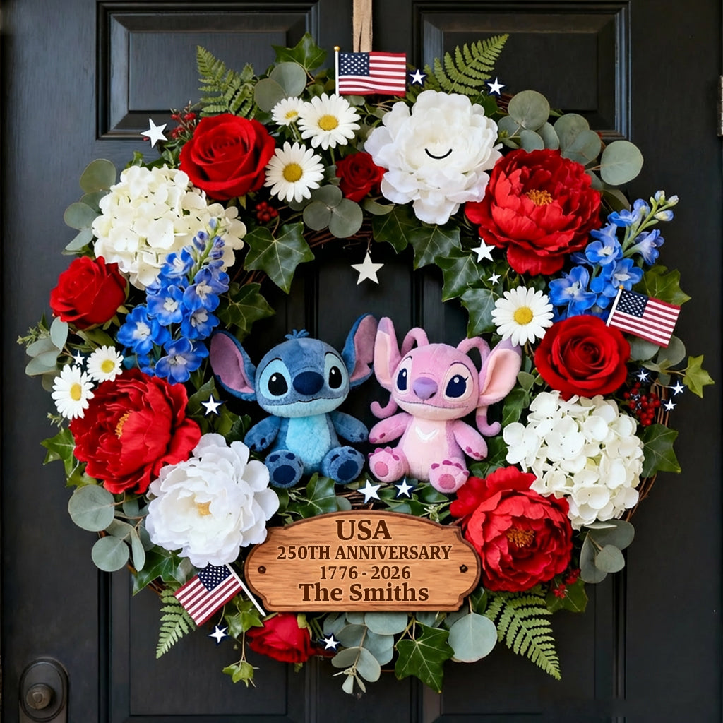 Personalized Ohana Custom Wood Sign with Patriotic Design for Family Wood Sign GradoCreations