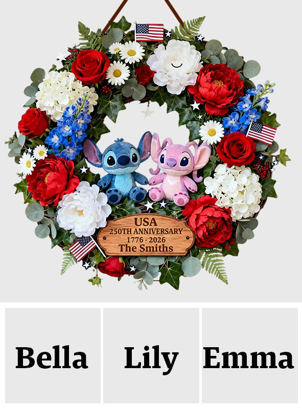 Personalized Ohana Custom Wood Sign with Patriotic Design for Family Wood Sign GradoCreations