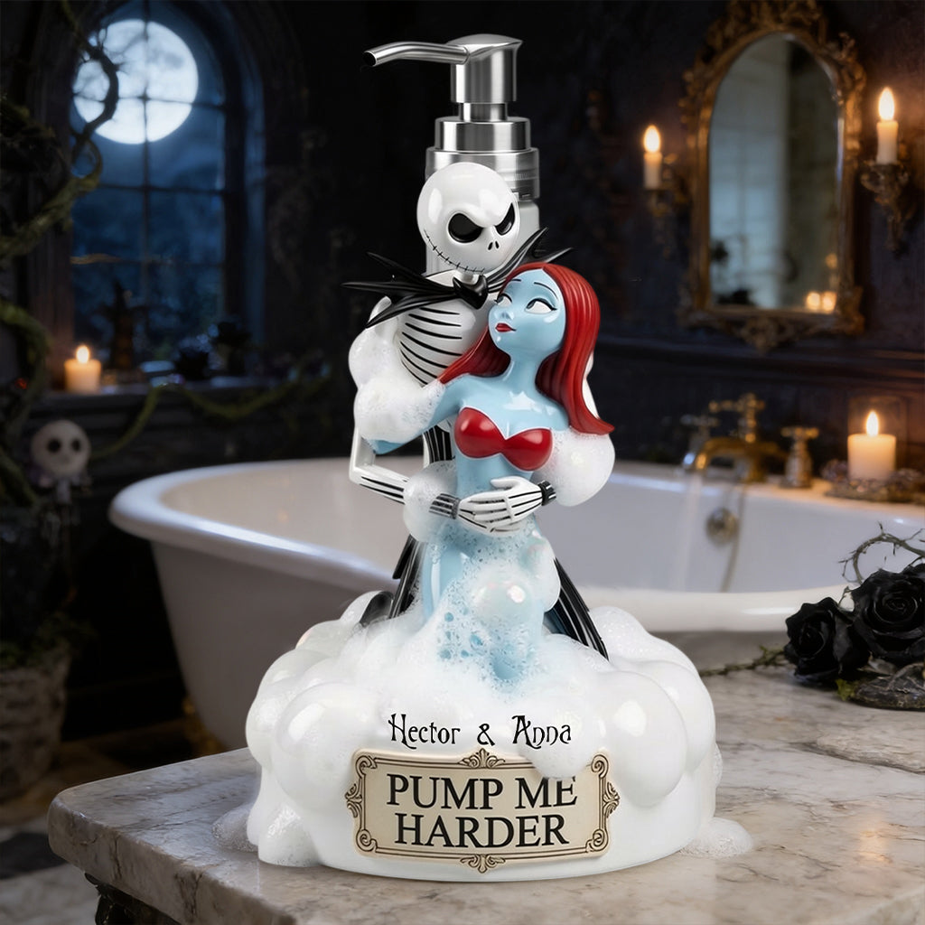 Personalized Funny Couple Pump Dispenser Custom Design Gift Pump Dispenser GradoCreations