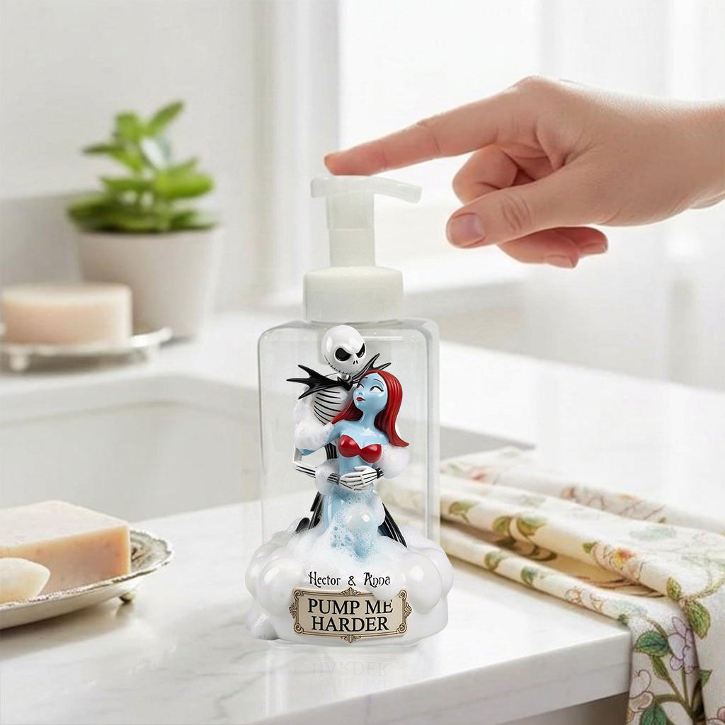 Personalized Funny Couple Pump Dispenser Custom Design Gift Pump Dispenser GradoCreations