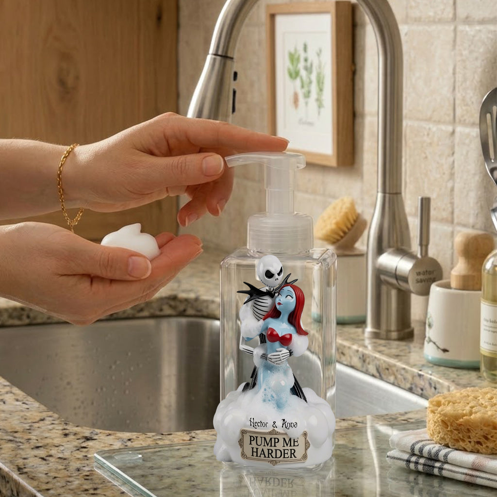 Personalized Funny Couple Pump Dispenser Custom Design Gift Pump Dispenser GradoCreations