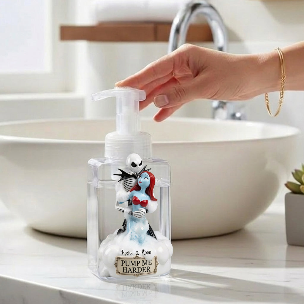 Personalized Funny Couple Pump Dispenser Custom Design Gift Pump Dispenser GradoCreations