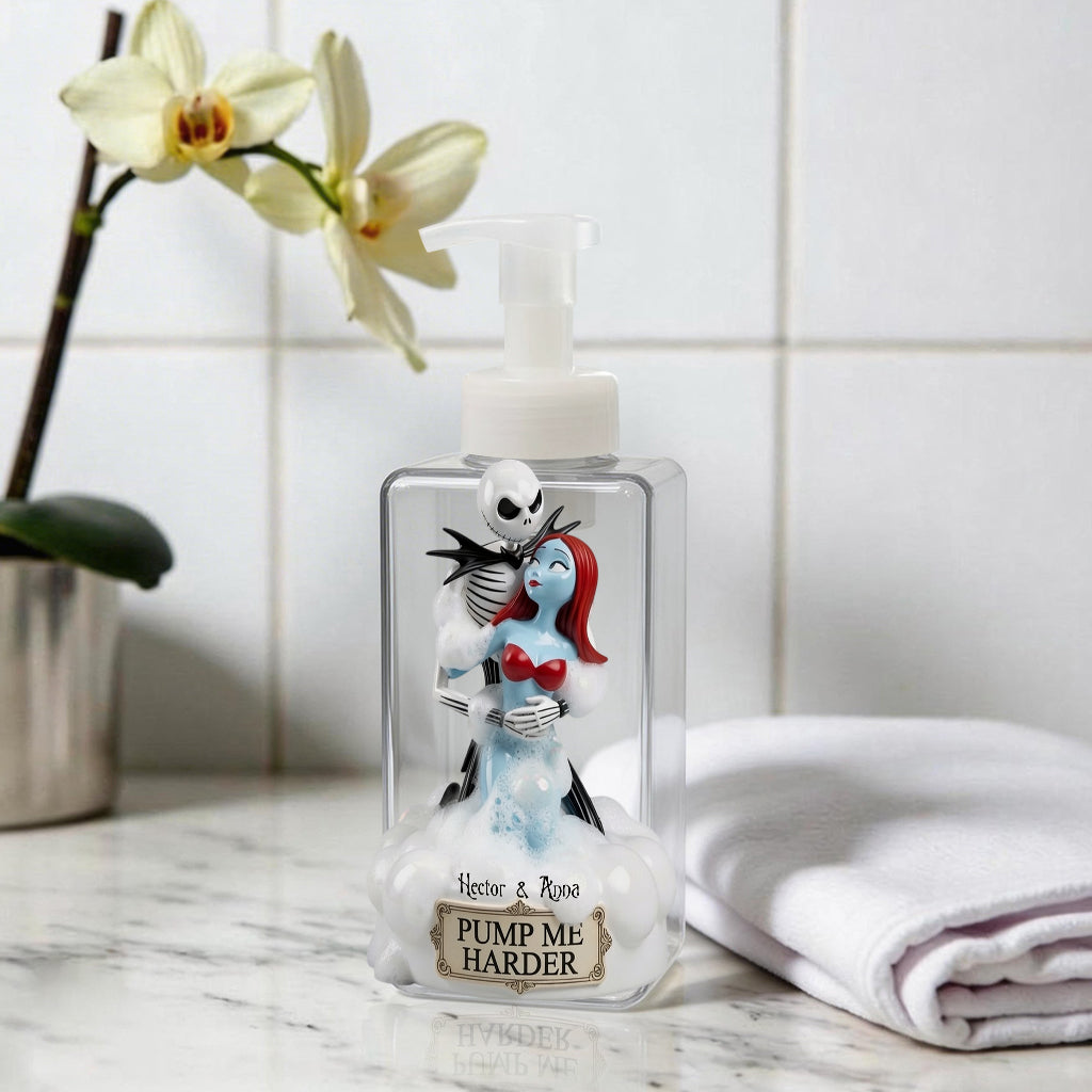 Personalized Funny Couple Pump Dispenser Custom Design Gift Pump Dispenser GradoCreations