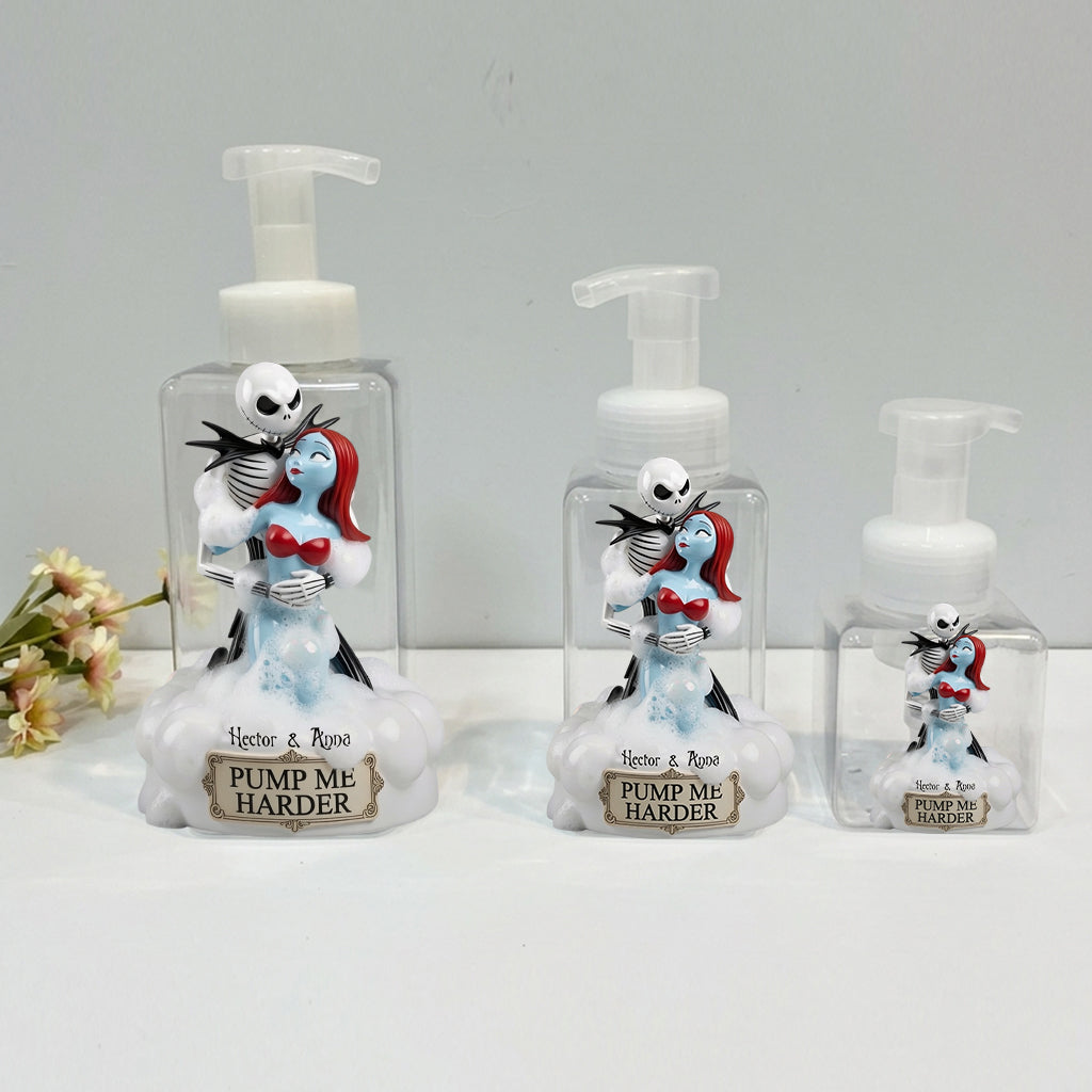 Personalized Funny Couple Pump Dispenser Custom Design Gift Pump Dispenser GradoCreations