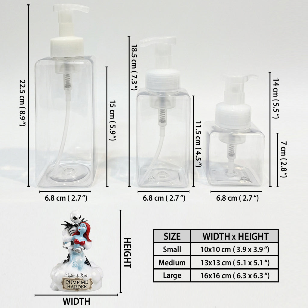 Personalized Funny Couple Pump Dispenser Custom Design Gift Pump Dispenser GradoCreations