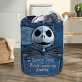 Personalized Nightmare Storage Basket Custom Name Laundry Basket Gift for Her Laundry Basket GradoCreations