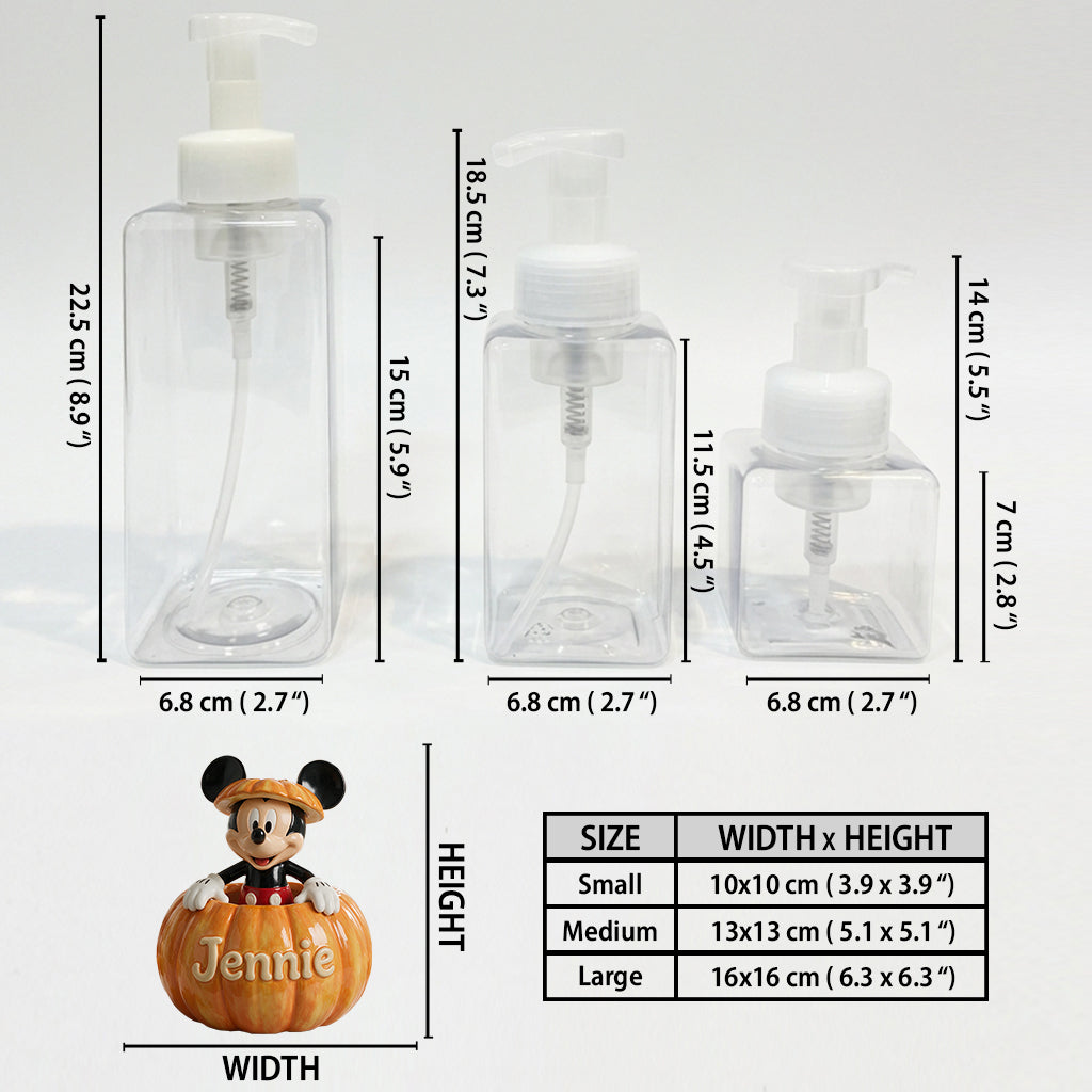 Personalized Disney Pump Dispenser with Custom Names for Kids Pump Dispenser GradoCreations