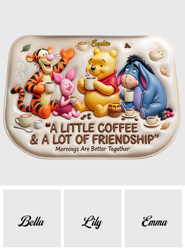 Personalized Drying Mat with Friends Design for Coffee Lovers Drying Mat GradoCreations