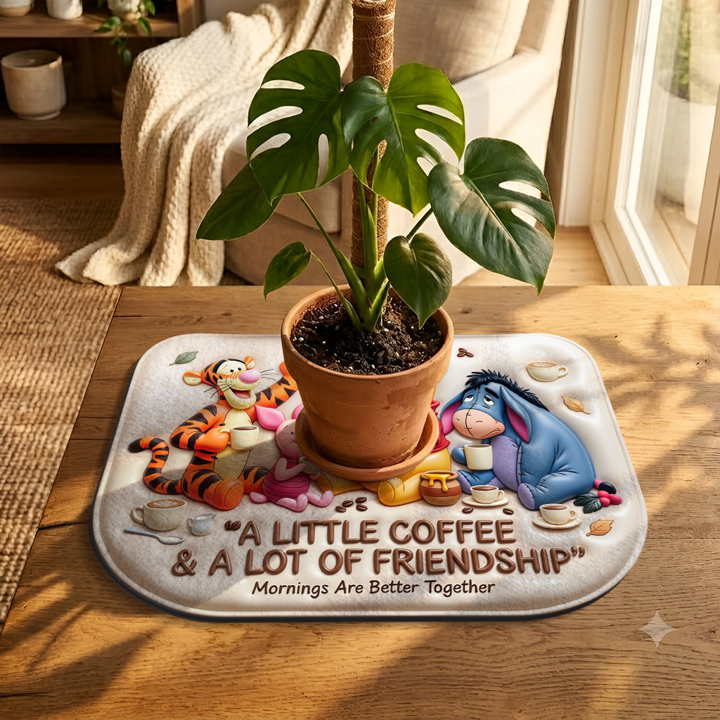 Personalized Drying Mat with Friends Design for Coffee Lovers Drying Mat GradoCreations