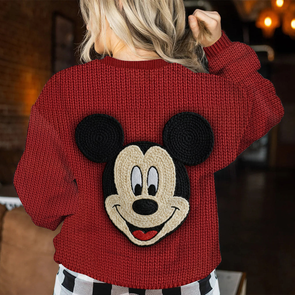 Personalized Mickey Mouse Ugly Sweater Custom Name Christmas Gift Ugly Sweater GradoCreations