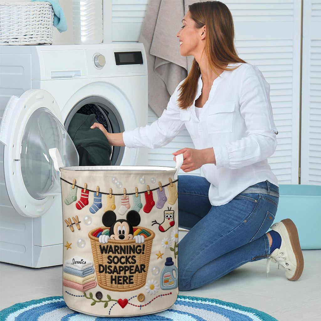 Personalized Family Storage Basket with Cute Sock Design Storage Basket GradoCreations