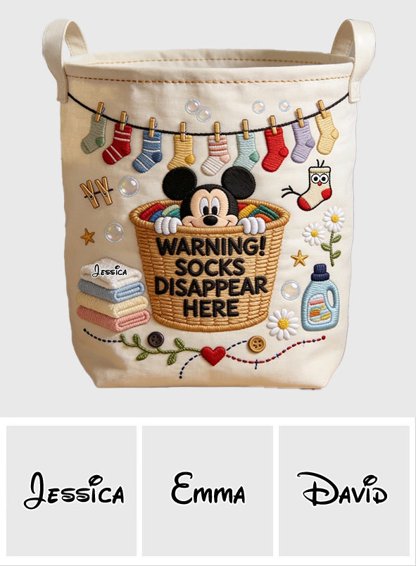Personalized Laundry Basket Custom Printed Storage Bag for Kids Laundry Basket GradoCreations
