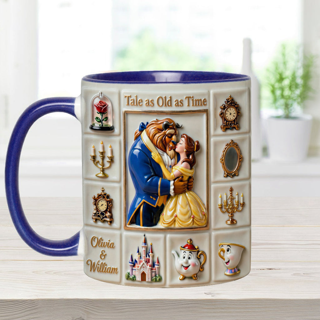 Personalized Beauty and the Beast Accent Mug Unique Gift Accent Mug GradoCreations