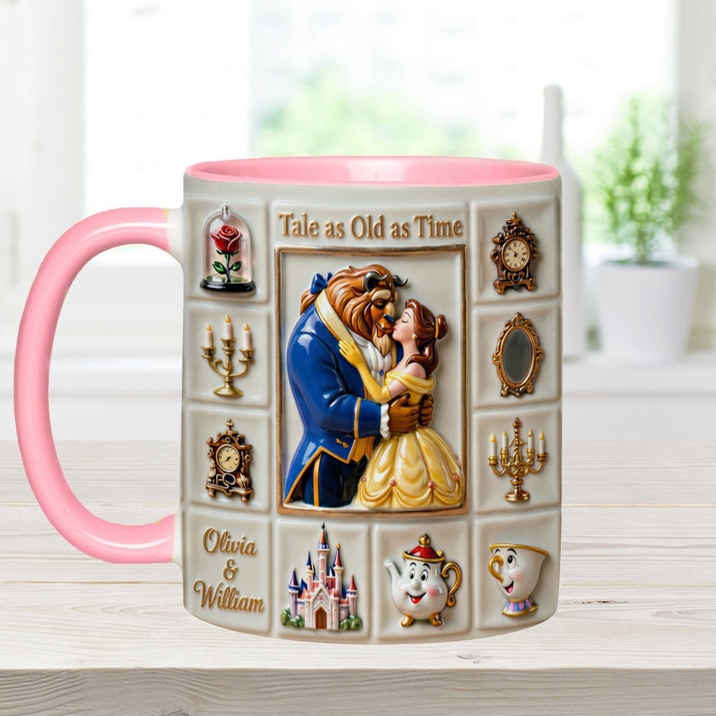 Personalized Beauty and the Beast Accent Mug Unique Gift Accent Mug GradoCreations