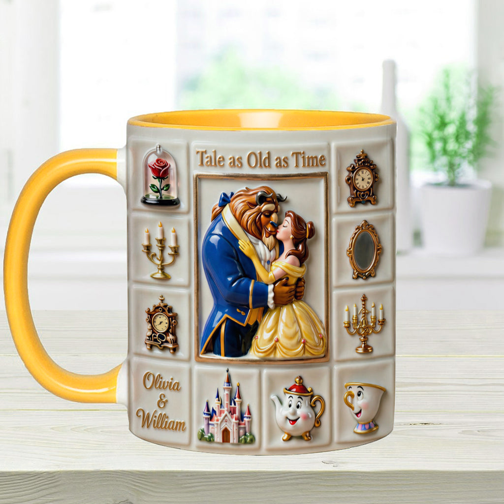 Personalized Beauty and the Beast Accent Mug Unique Gift Accent Mug GradoCreations