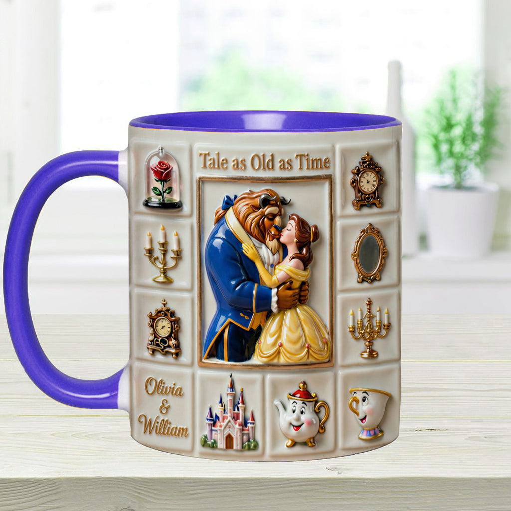 Personalized Beauty and the Beast Accent Mug Unique Gift Accent Mug GradoCreations