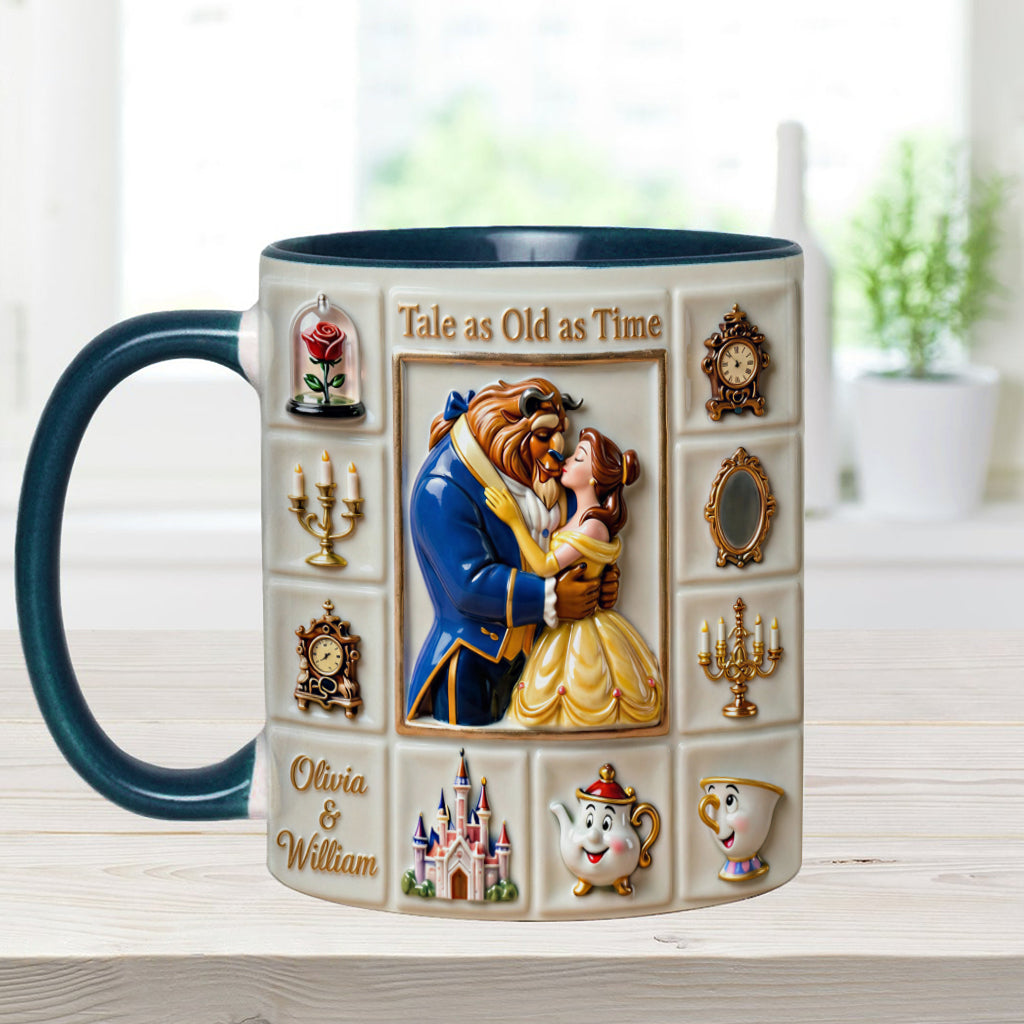 Personalized Beauty and the Beast Accent Mug Unique Gift Accent Mug GradoCreations