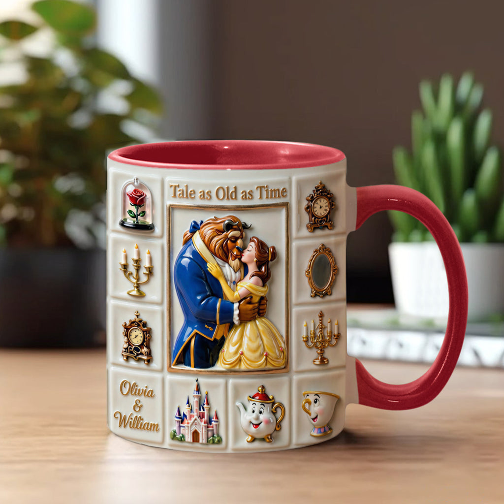 Personalized Beauty and the Beast Accent Mug Unique Gift Accent Mug GradoCreations