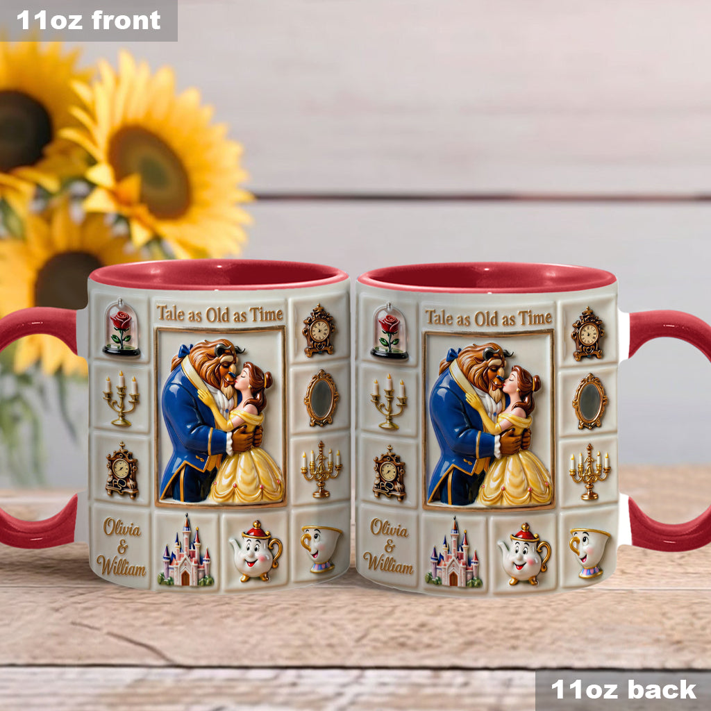 Personalized Beauty and the Beast Accent Mug Unique Gift Accent Mug GradoCreations