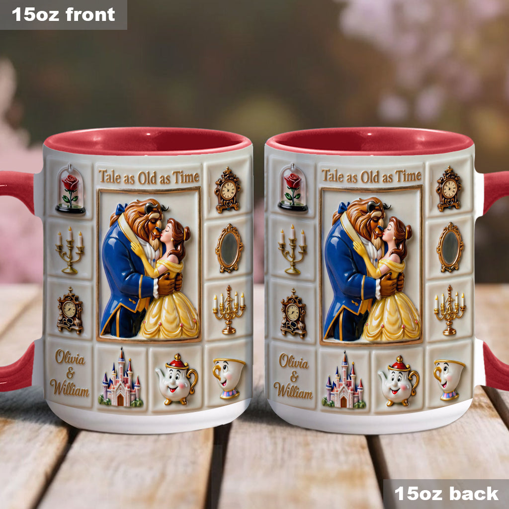 Personalized Beauty and the Beast Accent Mug Unique Gift Accent Mug GradoCreations