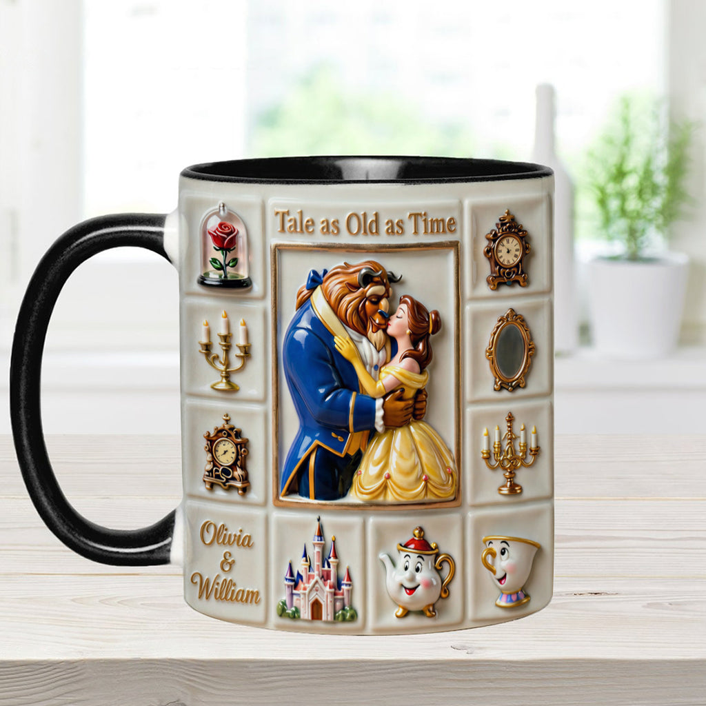 Personalized Beauty and the Beast Accent Mug Unique Gift Accent Mug GradoCreations