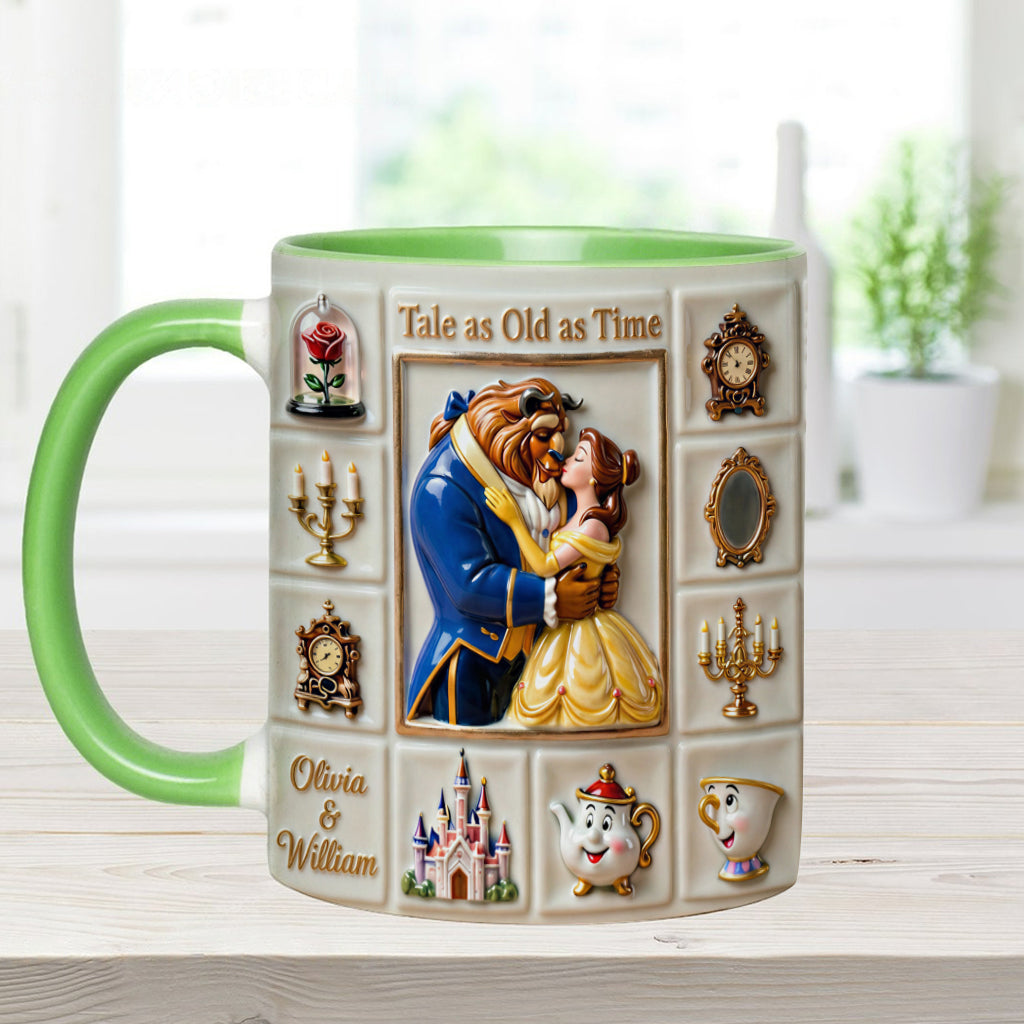 Personalized Beauty and the Beast Accent Mug Unique Gift Accent Mug GradoCreations