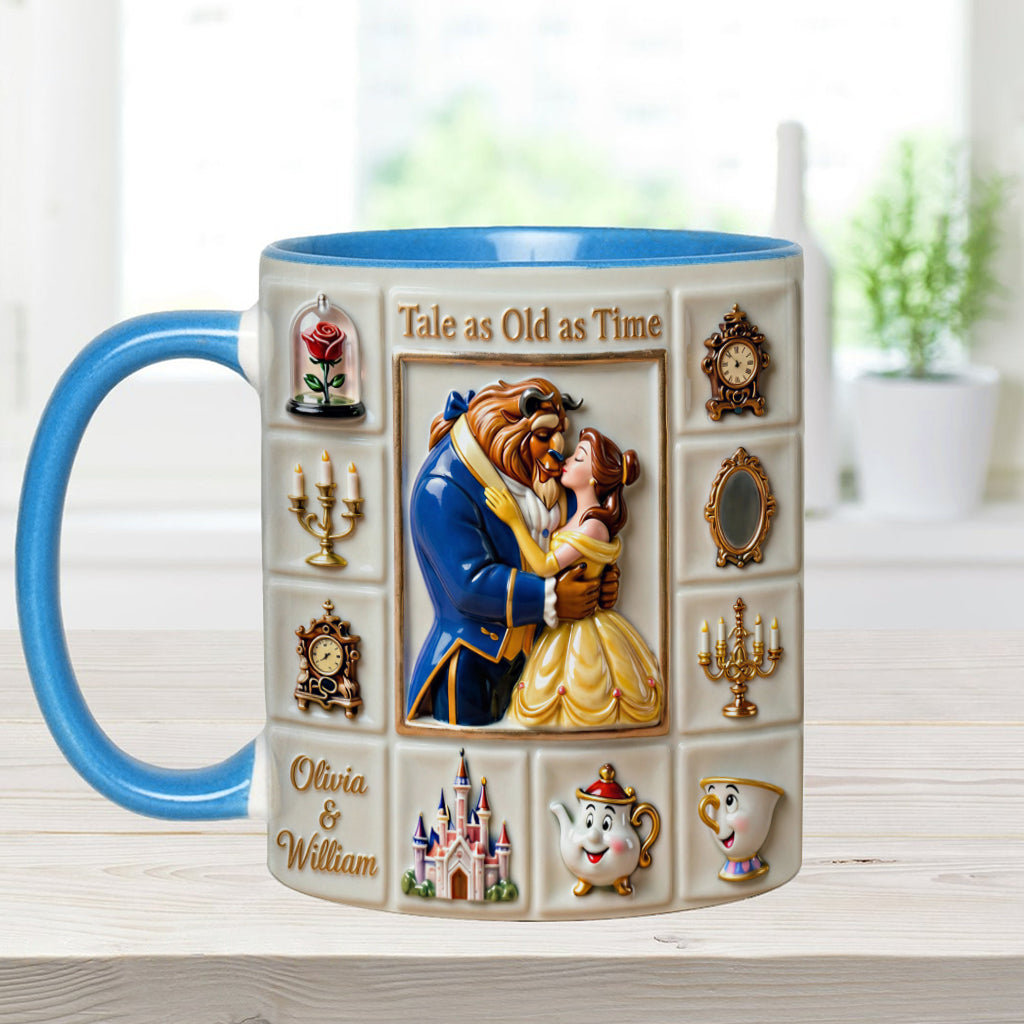 Personalized Beauty and the Beast Accent Mug Unique Gift Accent Mug GradoCreations