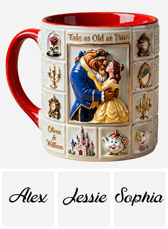 Personalized Beauty and the Beast Accent Mug Unique Gift Accent Mug GradoCreations