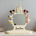 Personalized Disney Character Desk Mirror Custom Name Gift Desk Mirror GradoCreations