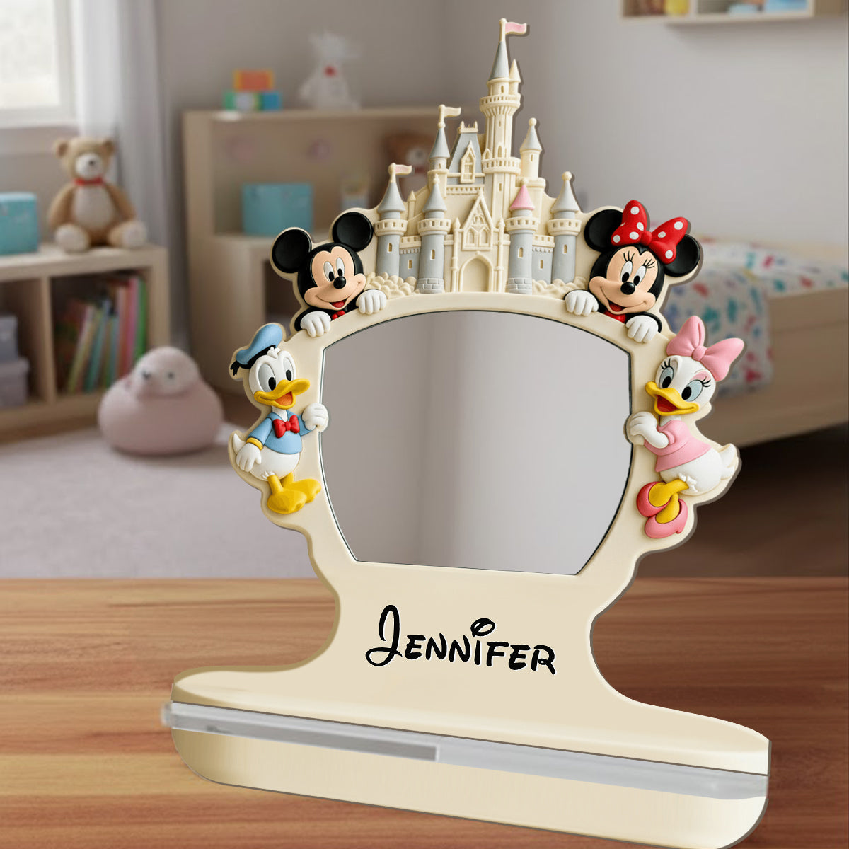 Personalized Disney Character Desk Mirror Custom Name Gift Desk Mirror GradoCreations