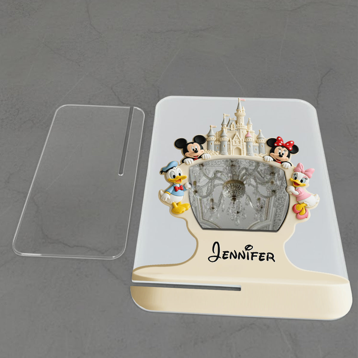 Personalized Disney Character Desk Mirror Custom Name Gift Desk Mirror GradoCreations