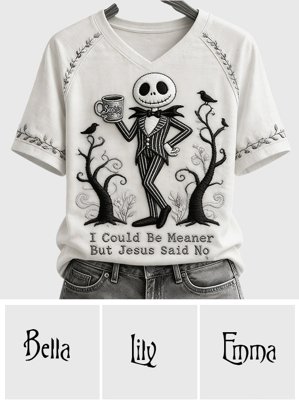 Personalized Fully Printed V-Neck T-Shirt Unique Gift Idea Fully Printed V-Neck T-Shirt GradoCreations