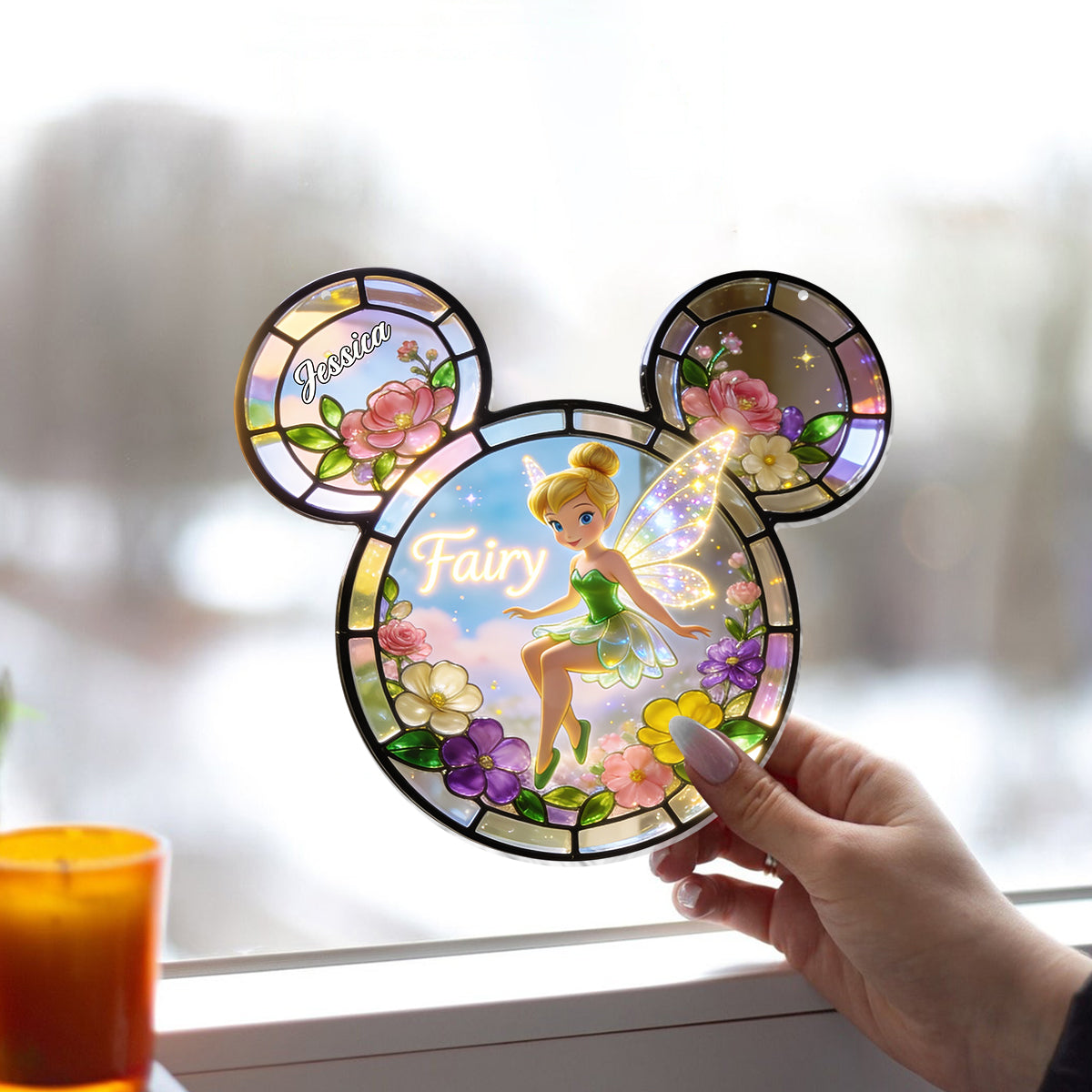 Personalized Fairy Acrylic Suncatcher Window Ornament Gift Window Hanging Suncatcher Ornament GradoCreations