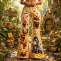 Personalized Flare Leggings with Disney Honey Bear Theme for Women Flare Leggings GradoCreations