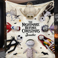Personalized Nightmare Before Christmas Blanket Gift for Kids Blanket GradoCreations
