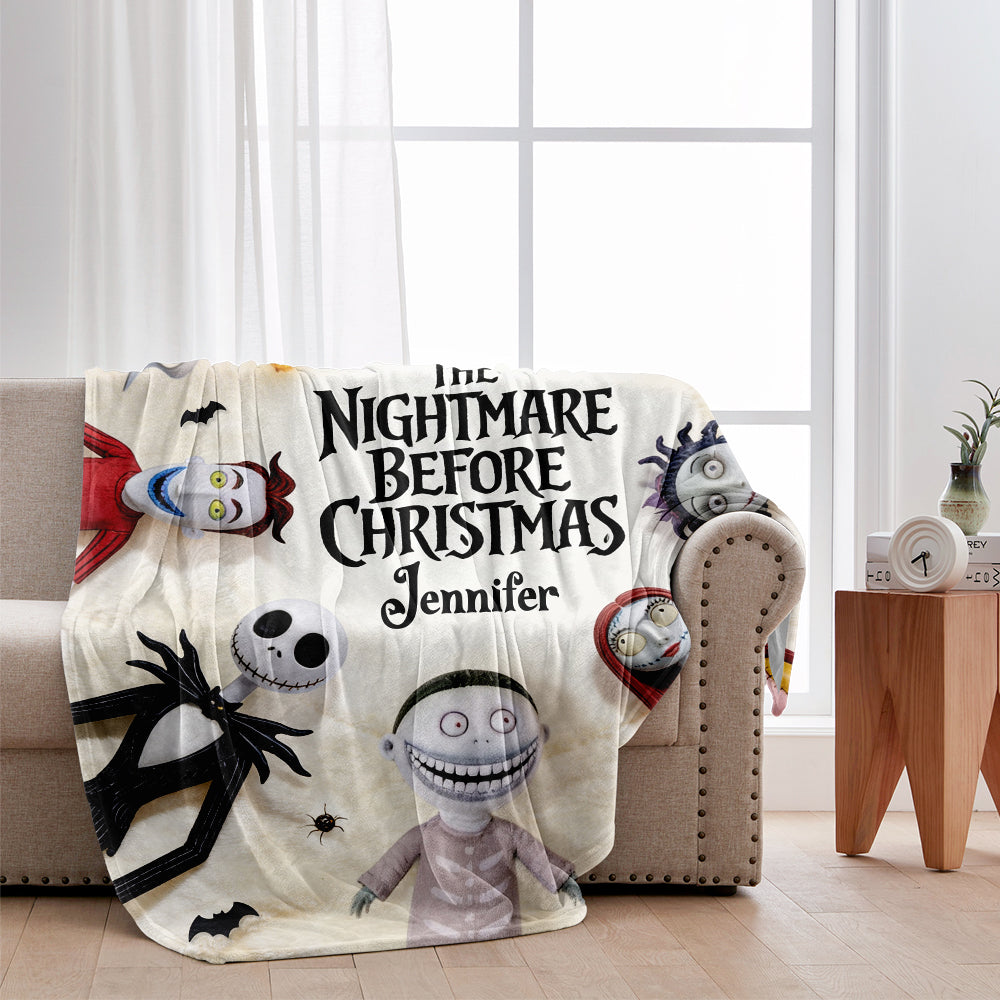 Personalized Nightmare Before Christmas Blanket Gift for Kids Blanket GradoCreations