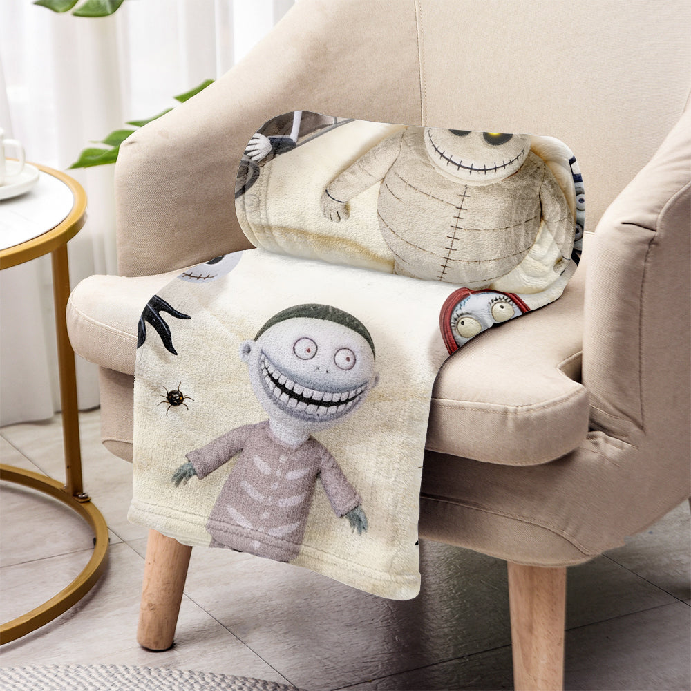 Personalized Nightmare Before Christmas Blanket Gift for Kids Blanket GradoCreations