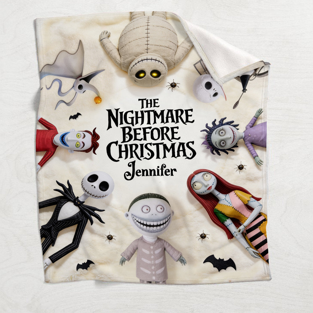 Personalized Nightmare Before Christmas Blanket Gift for Kids Blanket GradoCreations