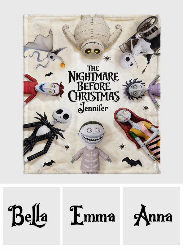 Personalized Nightmare Before Christmas Blanket Gift for Kids Blanket GradoCreations