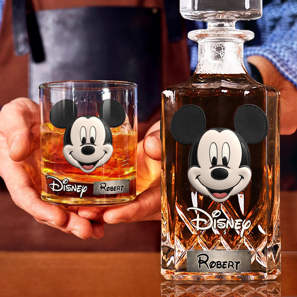 Personalized Whiskey Decanter Set Custom Name Gift for Him Whiskey Decanter Set GradoCreations